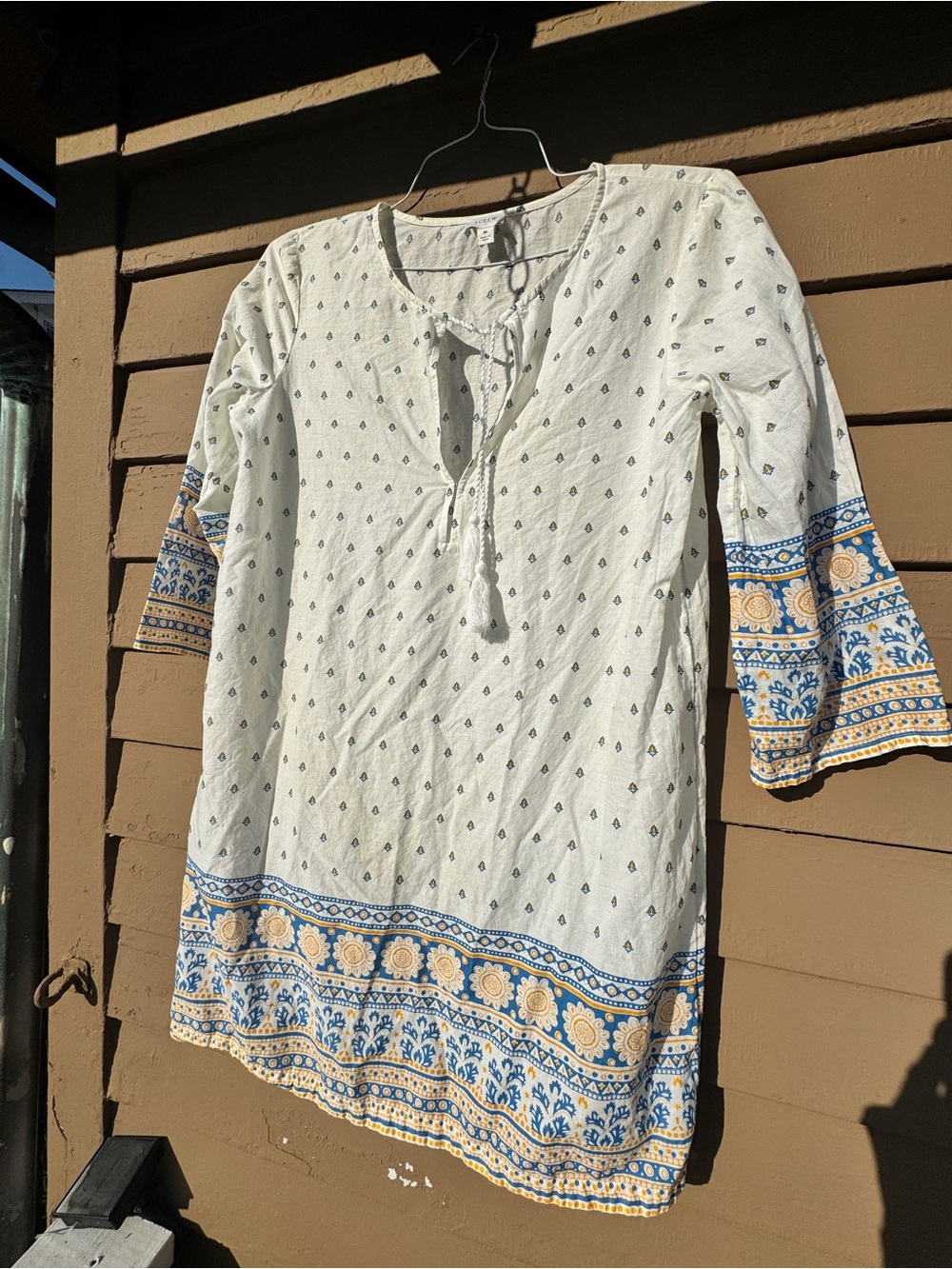 J. Crew Yellow Floral Swimsuit with Blue Accents - Picture 5 of 7